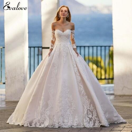 EVALMGER Sleeveless Wedding Dresses