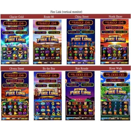 Fire Link Slot Machine Glacier Gold Video Slot Game Board, Firelink Slot Machine
