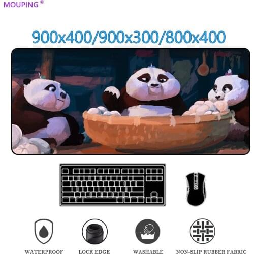 Panda Anime Mouse Pad Company Gamer Keyboard Big Mousepad Pc Table Large Deskmat for office Deskpad Pink Rug Carpet DropShipping