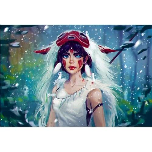 Mononoke Hime jigsaw puzzle 1000 pieces kids Princess Mononoke wooden puzzles difficult Unzip educational toys Custom gift