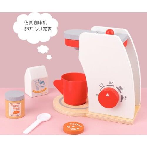 New Childrens Wooden Simulation Toaster Kitchen Toy Childrens Play House Cooking Meal Kitchen Set Puzzle Gift