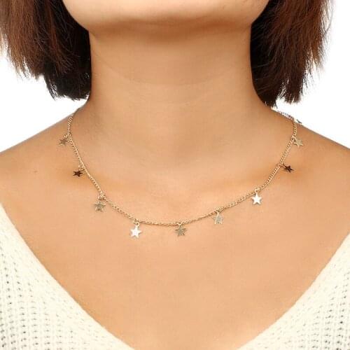 2020 New Arrival Women Necklace Fashion Jewelry Cute Star Tassel Necklace For Women Valentines Day Gift