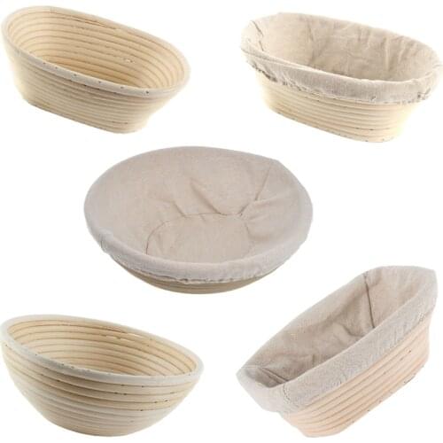Oval Dough Banneton Brotform Dougn Rattan Bread Proofing Proving Baskets Fermentation Wicker Basket Kitchen Baking Basket
