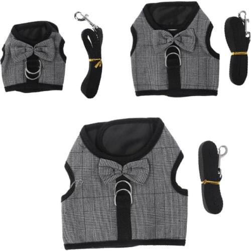 Rabbit Leash Lead Vest Small Animals Mesh Cotton Hamster Guinea Pig Harness Leash Pet Strap