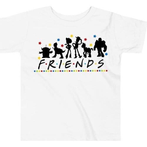 Story Toy Friends Shirts You Got A Friend In Me T Shirt Kawaii Clothing Kids Fashion Clothes Children Summer Cotton Tshirts Tees