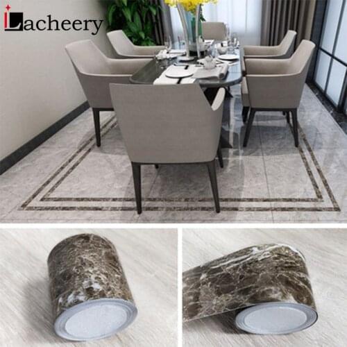 Marble Style Self-Adhesive Floor Stickers for Bathroom Skirting Corner Decals Waterproof Tiles Waistline Wallpaper Home Decor