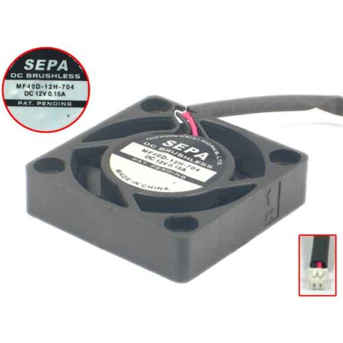 SEPA MF40D-12H 1-763-007-21 DC 12V 40x40x10mm Server Cooling Fan