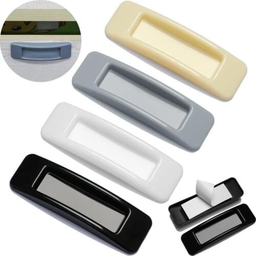 1Pair Paste Open Sliding Door Handles Furniture Knobs Interior Self-adhesive Plastic Cabinet Multi-purpose Wardrobe Pulls Safe