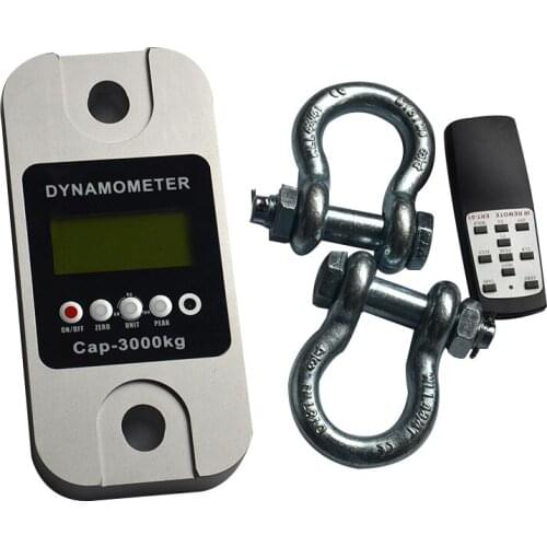 High Precision Infrared Control Tension Meter Wireless English Version Dynamometer with Shackle for Industry Use