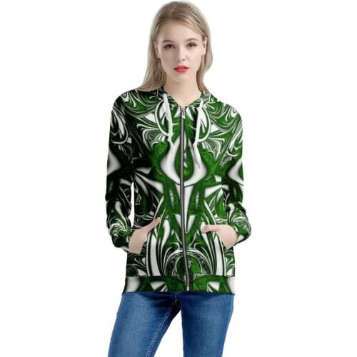 Women Vintage Polynesian Style Print Wholesale Ladies Hoodies Stylish Casual Sport Hoodie Plus Size Women Hooded Jacket