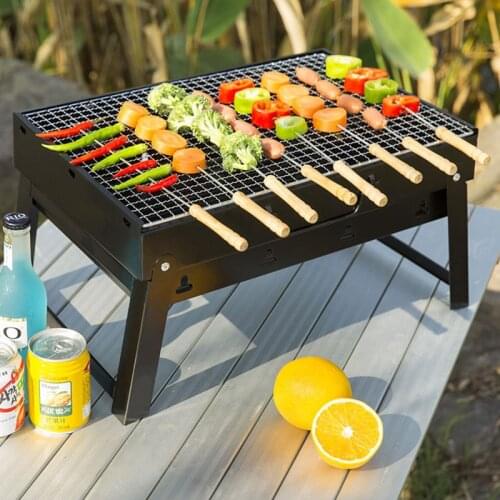 1PC Thicken Folding BBQ Grill Foldable Home BBQ Grill Kitchen Supplies Outdoor Portable Camping Picnic Barbecue Accessories Tool
