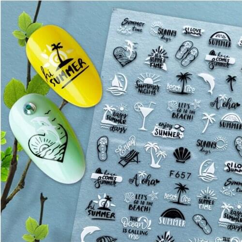 10 pieces a pack of New Years new laser series nail stickers DIY nail stickers decoration accessories