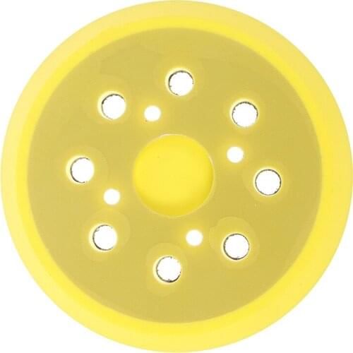 5 Inch 8 Hole 125mm Back-up Sanding Pad 4 Nails Hook and Loop Sander Backing Pad for Electric Grinder Power Tools