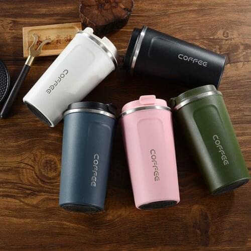 510/380ML Thermos Flask Coffee Mug Dobble Thickened Big Car Thermos Mug Travel Thermo Cup Thermosmug For Gifts Vacuum Flask