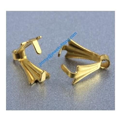 TheJewelry Accessories leaf shape Bails for Pendants 7000pcs freee shipping