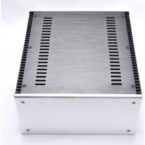 Aluminum Class A Power Amplifier Housing Audio Amp Chassis DIY Case 2412KB