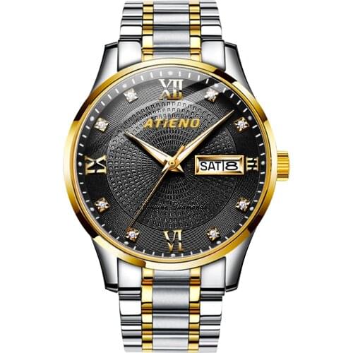 Atieno New Watch Men Top Brand Luxury Famous Quartz Wrist Watches for Men Clock Male Wristwatch Waterproof