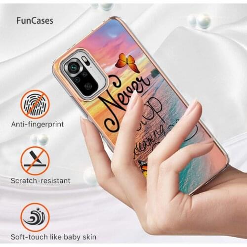 Bright Leaves Cases For armor Redmi Note 10 4G Telofon sFor Xiaomi Redmi para Note 10S 10 Pro Max K40 K30S Soft IMD Cover Xiamo