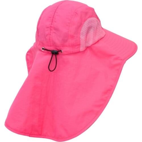 Childrens Side Mesh Cape Sun Hat Wide Brim Kids Bucket Cap Summer Beach Travel Boy Casual Fisherman Flap
