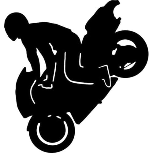 Personality Car Sticker Motocross Motocross Personality Sports Car Sticker Decal Car Creative Decorative Sticker Black/White