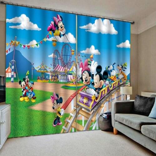Customized kids 3d curtains new window balcony thickened windshield blackout curtains cartoon curtains