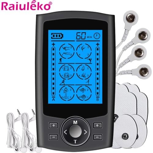 Health Care 24 Mode Pulse Body Massager Electric Tens/EMS Unit Acupuncture Physiotherapy Muscle Stimulator Massage Device