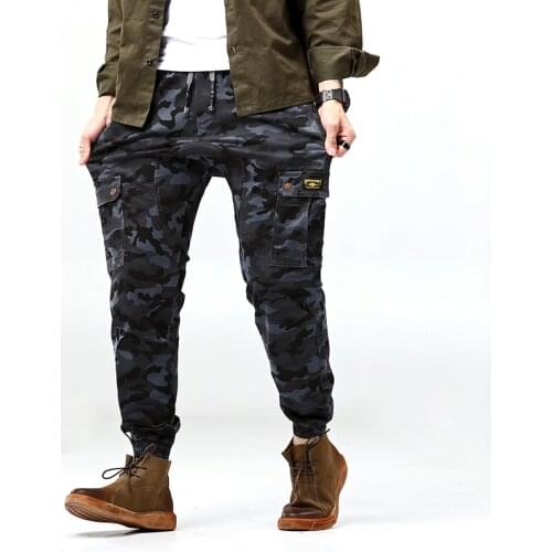 Plus Size 7XL 6XL 5XL Mens Camouflage Cargo Jeans Pants Military Style Camo Tactical Biker Denim Trousers For Man Multi Pockets