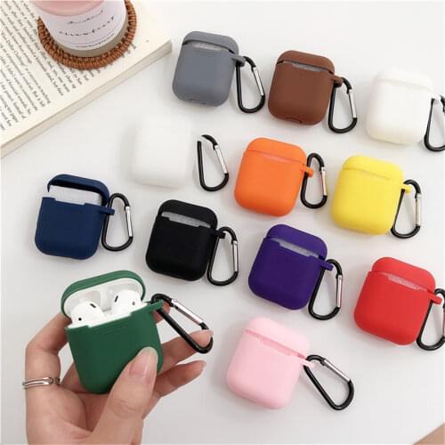 Soft Silicone Case For Airpods 2 case Shockproof Cover Bluetooth Wireless Earphone Cover For Apple Air Pods Charging Box Bags