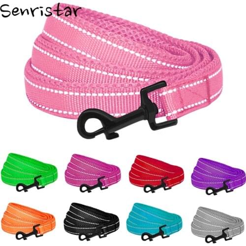 Nylon Reflective Pet Dog Leash For Small Medium Large Dog Running Walking Training Dog Rope Safe Padded Soft Mesh Dog Lead Leash