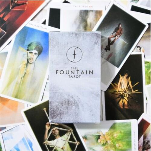 2021 New 79pcs The Fountain Tarot Illustrated Deck and Guidebook Family Party Board Game