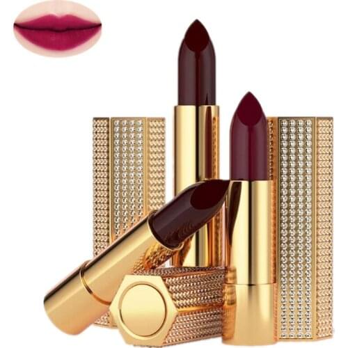 New High Quality 1pcs Pearl Bright Moisturizer Makeup Lipstick,Charm Silky Soft Colored No Shading Lip Stick,Hydrating lip balm