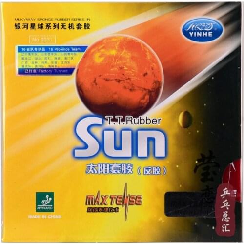 Original Galaxy yinhe sun table tennis rubber 9031 max tense table tennis rackets racquet sports