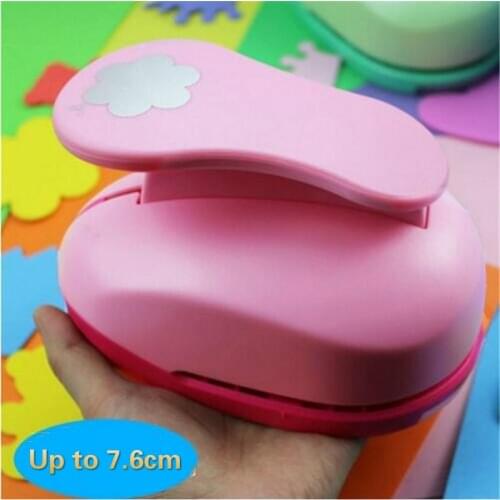 7.6cm Diy Paper Printing Card Cutter Scrapbook Shaper Save Effort Embossing Device Hole Punch Handmade Decoration Embossers