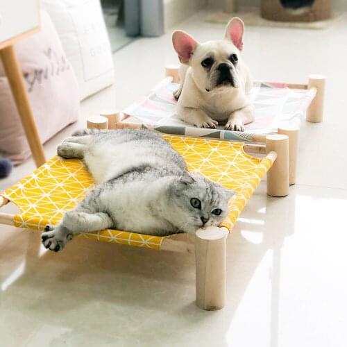 Detachable Dog Cat Hammock Bed Pet House For Dogs Puppy Lazy Mat Cushion Lounger For Cats Kitten Cottages Pet Sleeping Bed Mat