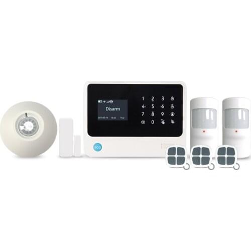 Touch LCD screen 3g wifi home alarm support Contact ID function 3g gsm wifi burglar alarm APP control smart home 3g alarm