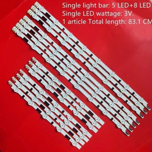 14pcs LED Backlight strip For Samsung 40'' TV 2013SVS40F L 8 2013SVS40F R 5 UE40F6340 UE40F6130 UE40F5700 UE40F6130AK