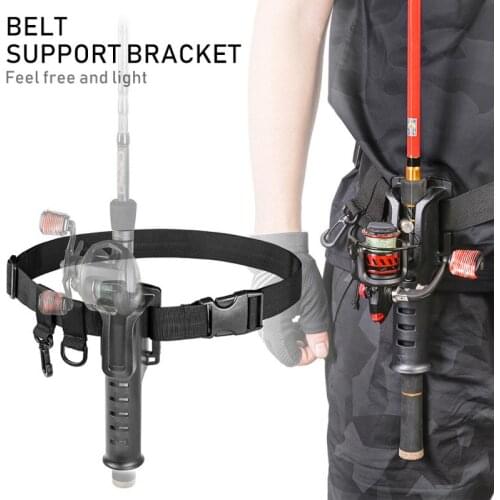Outdoor Adjustable Fishing Rod Waist Holder Belt Offshore Tackle Boat Rod Support Strap Fishing Gear Tools