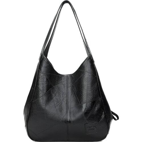 Vintage Top-Handle Bags Female Bag Leather Bags Women Bucket Bag Ladies Hand Bags Fashion Big Women Shoulder Bag