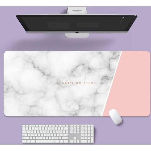Gold Marble Keyboards Mat Rubber Gaming mousepad Desk Mat Large gaming laptop XL non-slip rubber office computer mouse pad
