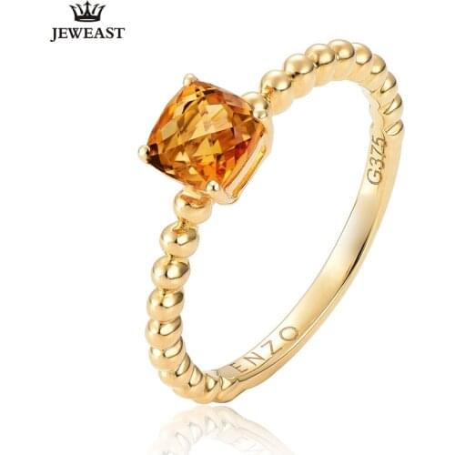 18K Gold Pure Gold Ring Real18K Gold Solid Gold Rings Good Beautiful Upscale Trendy Classic Party Fine Jewelry Hot Sell New 2020