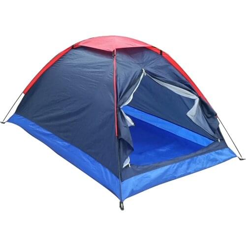 2 Persons Single Layer Camping Tent Beach Tent Outdoor Travel Sun Shelter Awning Tent for Camping Fishing with Bag Ship From RU