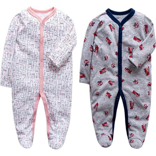 2piece/lot baby clothes Full Sleeve cotton infantis baby clothing romper cartoon costume ropa bebe 3 6 9 12 M newborn clothes