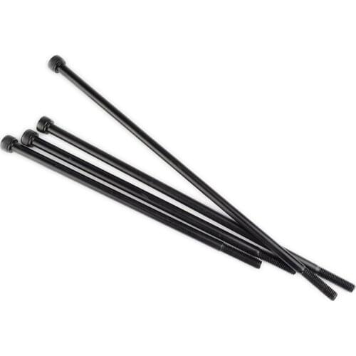 2pcs M12 allen screws lengthen inner hexagon screw knurled cup head extra long bolts harden bolt 12.9 class high strength black