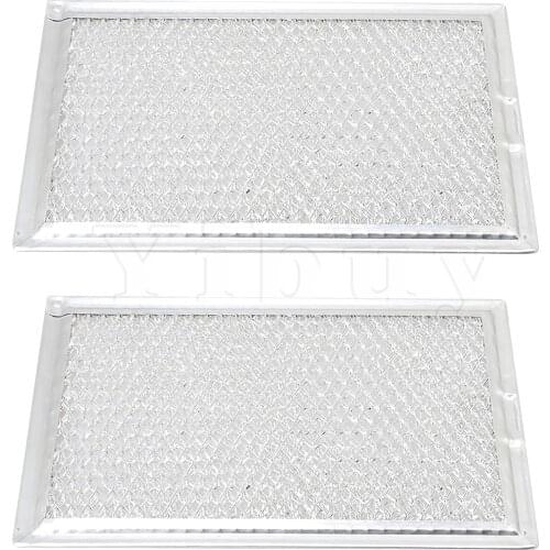 2 Pcs Microwave 5304464105 Mesh Grease Filter Accessory 13x19.5x0.3cm