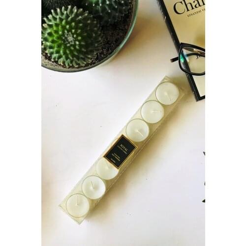 Aromatic White Jasmin 7 Pieces Tealight Candles Romantic Gift Products New Year Marriage Fragrant Decorative Household Products