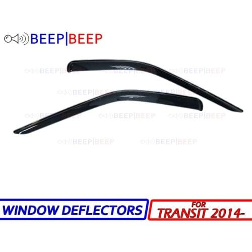 For Ford Transit 2014- car window deflectors wind deflector sun guard rain vent visor cover trim car styling accessories