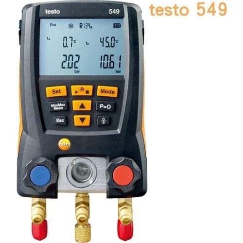 Testo 549 Digital Manifold Gauge Refrigeration Air Pressure Gauge for Refrigerant Manifold Gauge Set LCD Digital Manometer