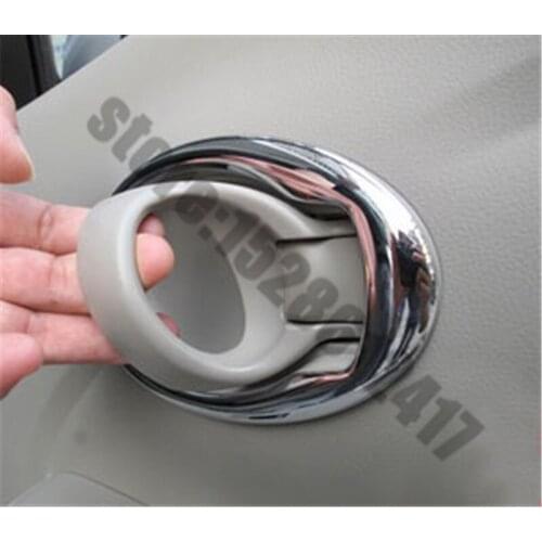 For Nissan march Sunny 2011-2017 ABS Chrome Inner door wrist, inner handle frame trim Car Styling