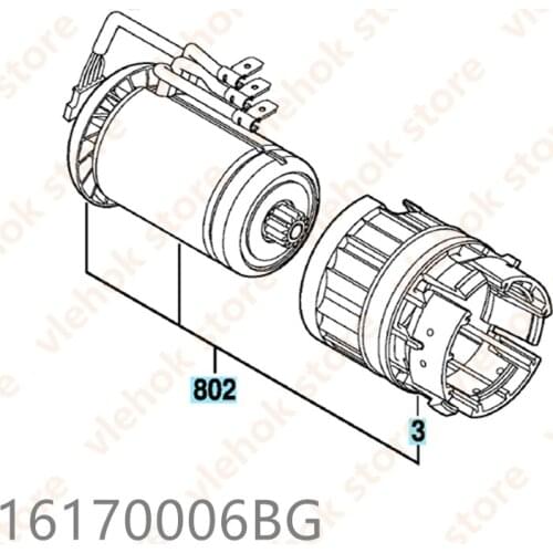 DC 18V motor for BOSCH GBH18V-EC RHH181 GBH18V-LI RHH180 16170006BG Cordless Hammer Drill Power Tool Accessories Electric tools