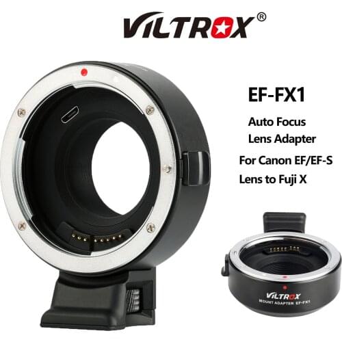 VILTROX EF-FX1 Auto Focus Lens Adapter AF X Mount Camerafor Canon EF/EF-S Lens to Fuji X Camera PRO2 PRO1 A3 A5 X-T1 X-T20 X-T10